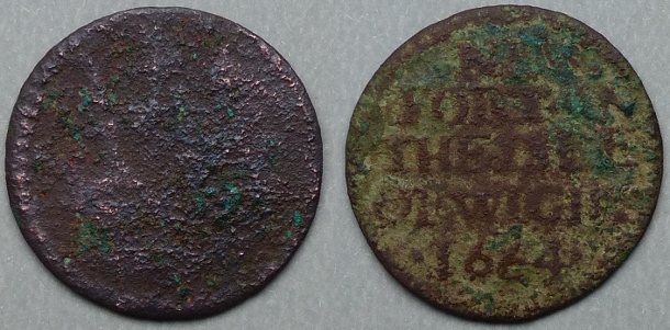 Newport, Isle of Wight, town issue 1664 farthing N1898